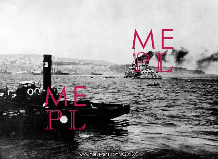  : SMS Scharnhorst in th harbour of Valparaiso, 1914