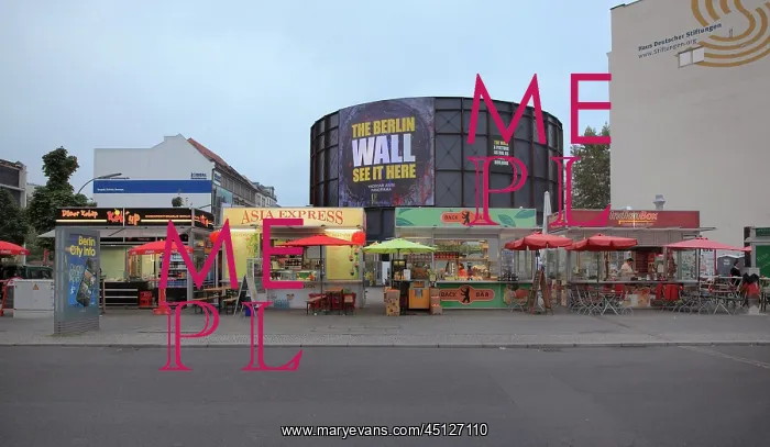 : Snack stalls, Friedrichstrasse, Berlin, Germany : Snack stalls, Friedrichstrasse, Berlin, Germany