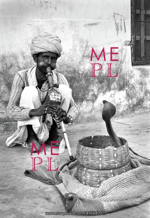  : Snake charmer, Banares, India