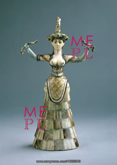  : Snake goddess figurine
