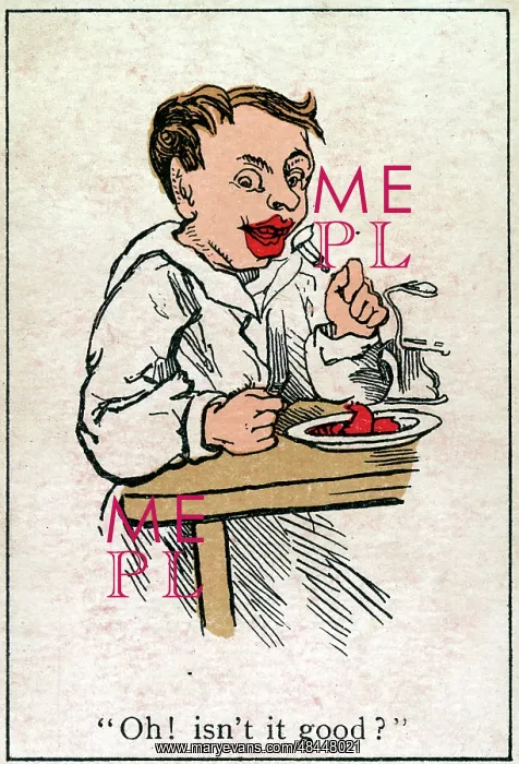  : Snap Playing Card - Boy enjoying a meal