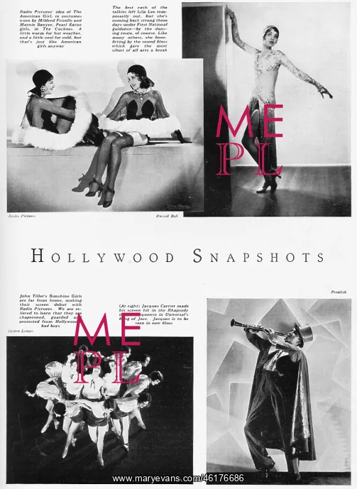 : Four snapshots from Hollywood, 1930 : Four snapshots from Hollywood, 1930