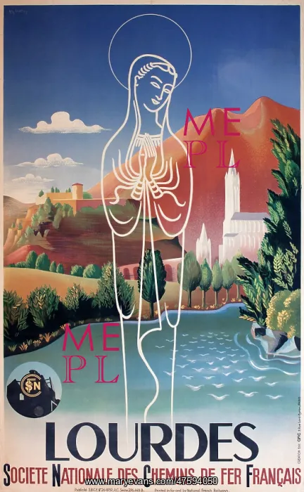  : SNCF poster, Lourdes