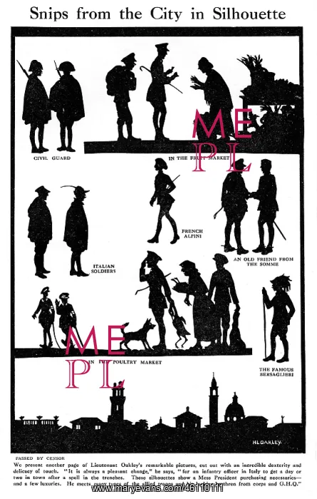 : Snips from the City in Silhouette by H. L. Oakley : Snips from the City in Silhouette by H. L. Oakley