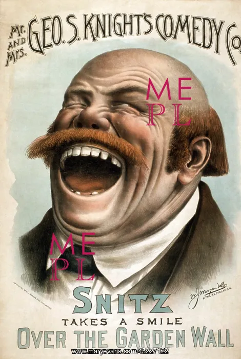 : SNITZ TAKES A SMILE OVER THE GARDEN WALL, ? : SNITZ TAKES A SMILE OVER THE GARDEN WALL, ?