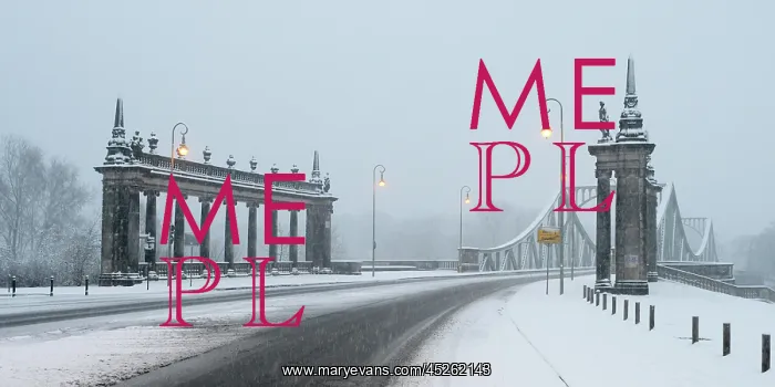 : Snow on Glienicke Bridge : Snow on Glienicke Bridge