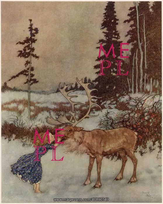 : The Snow Queen - Edmund Dulac : The Snow Queen - Edmund Dulac