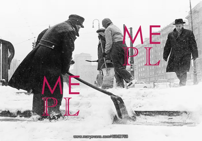 : Snow removal in Vienna 1966 : Snow removal in Vienna 1966