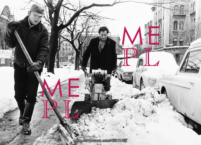 : Snow removal in Vienna 1967 : Snow removal in Vienna 1967