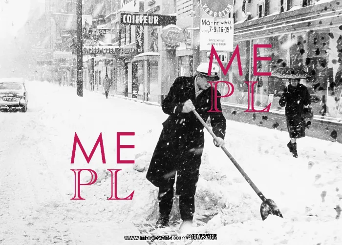 : Snow removal in Vienna 1969 : Snow removal in Vienna 1969