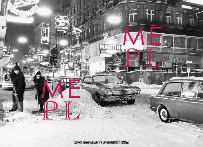 : Snow removal in Vienna 1969 : Snow removal in Vienna 1969