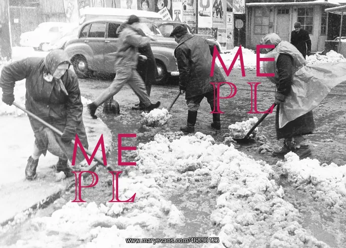 : Snow slush in Vienna 1963 : Snow slush in Vienna 1963