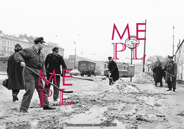 : Snow slush in Vienna 1966 : Snow slush in Vienna 1966