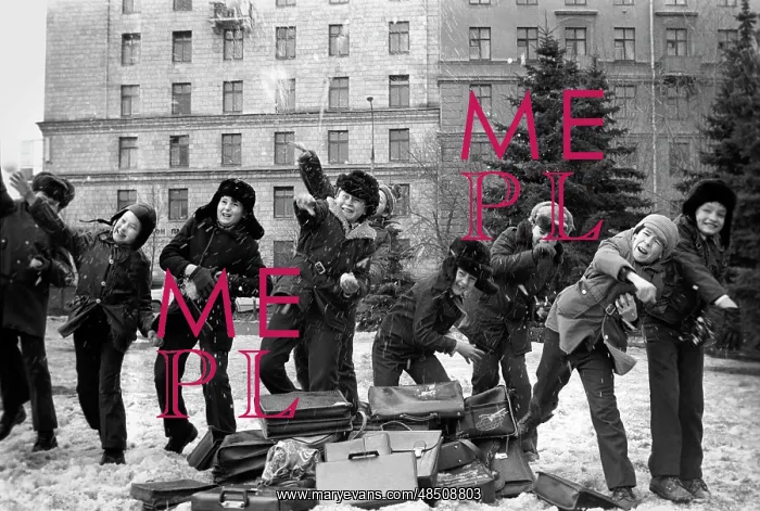 : Snowball playing, 1977 : Snowball playing, 1977