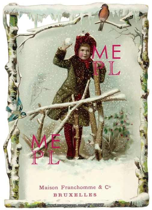 : Snowball Throw - circa 1880 : Snowball Throw - circa 1880