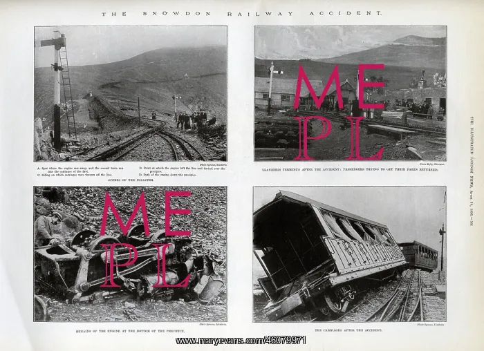 : Snowdon Railway accident 1896 : Snowdon Railway accident 1896