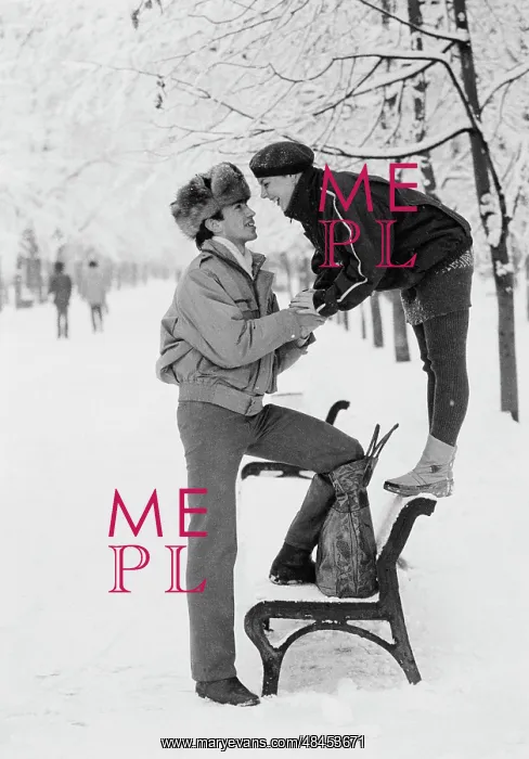 : Snowfall in Moscow photo art work, 1988 : Snowfall in Moscow photo art work, 1988