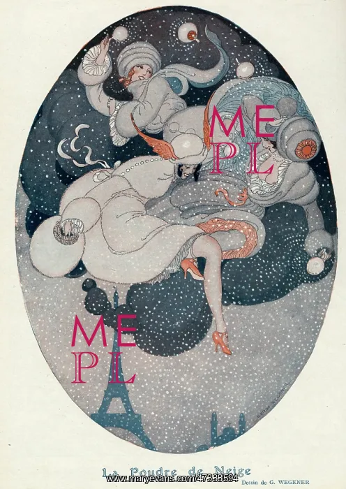  : Snowflakes by Gerda Wegener
