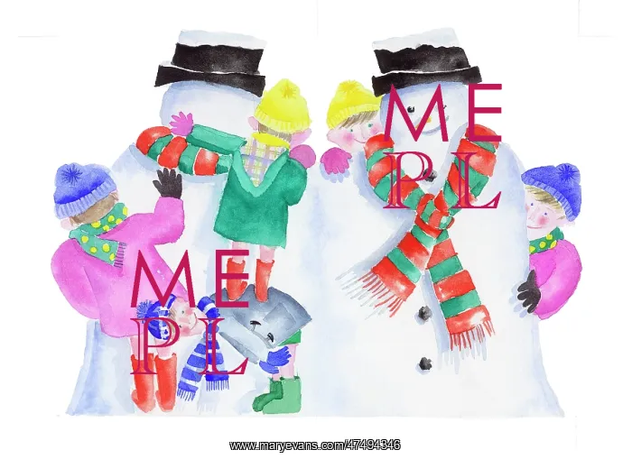 : Snowman cut-out design : Snowman cut-out design