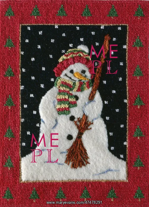: Snowman ' with hat and broom : Snowman ' with hat and broom