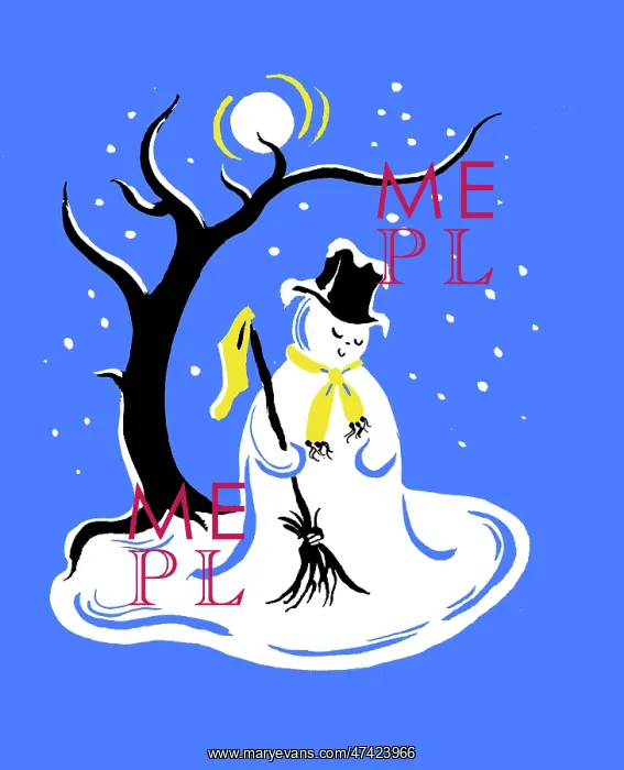  : Snowman with stocking