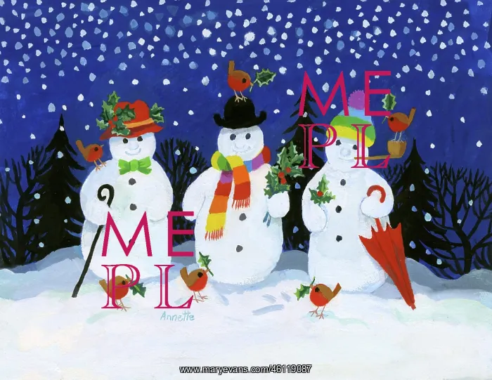  : Three Snowmen