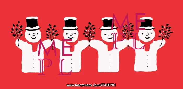 : Snowmen ? four snowmen in a row : Snowmen ? four snowmen in a row