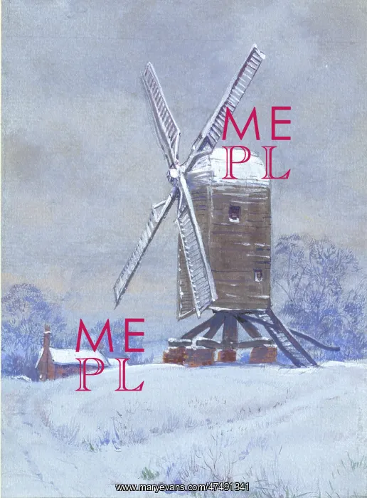  : The Mill - snowscene with windmill