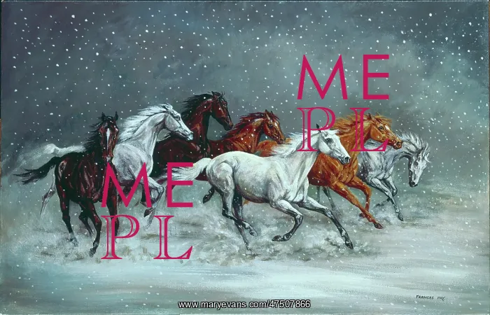 : Snowstorm ' galloping horses : Snowstorm ' galloping horses