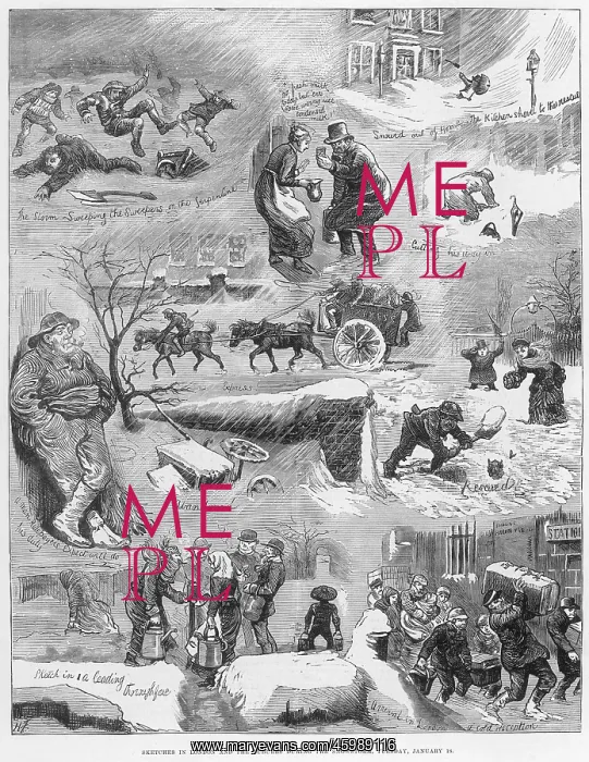: Snowstorm in London 1881 : Snowstorm in London 1881