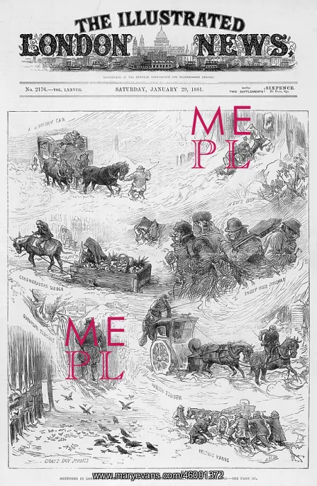 : SNOWSTORM IN LONDON 1881 : SNOWSTORM IN LONDON 1881