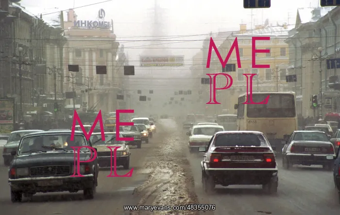 : Snowstorm in Nevsky Avenue, 1999 : Snowstorm in Nevsky Avenue, 1999