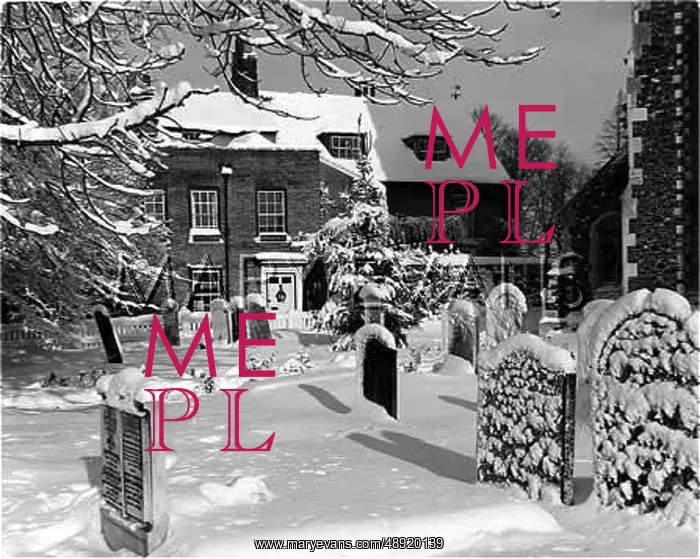: SNOWY CHURCHYARD : SNOWY CHURCHYARD