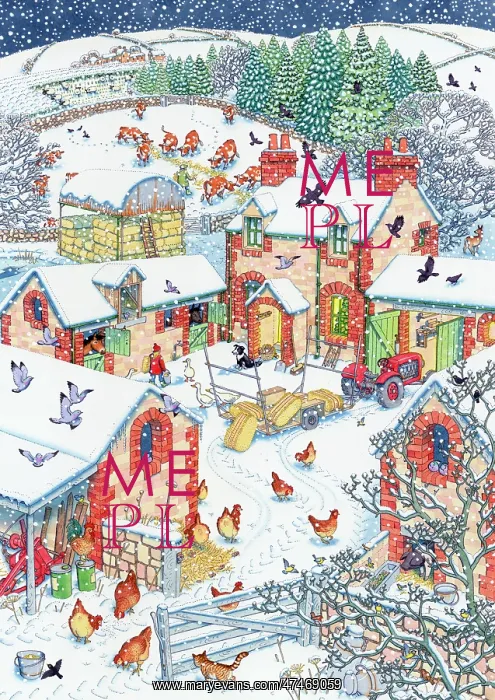 : A snowy Farmyard Advent Calendar