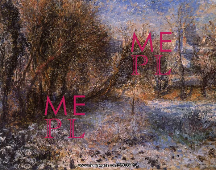  : Snowy Landscape, by Renoir
