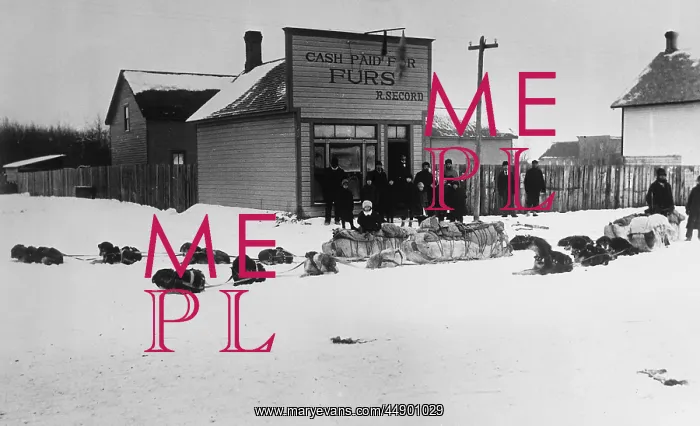 : Snowy outpost in North America : Snowy outpost in North America