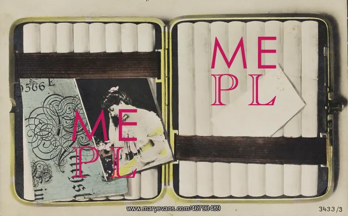 : Snuffbox with cigarettes : Snuffbox with cigarettes