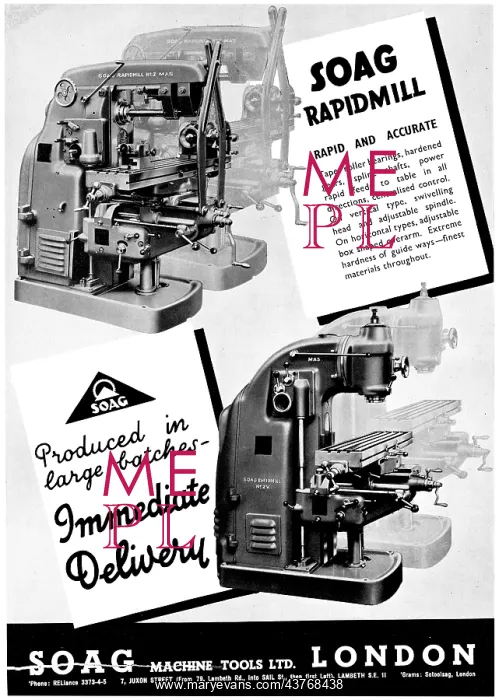 : Soag Machine Tools - SOAG Rapidmill : Soag Machine Tools - SOAG Rapidmill