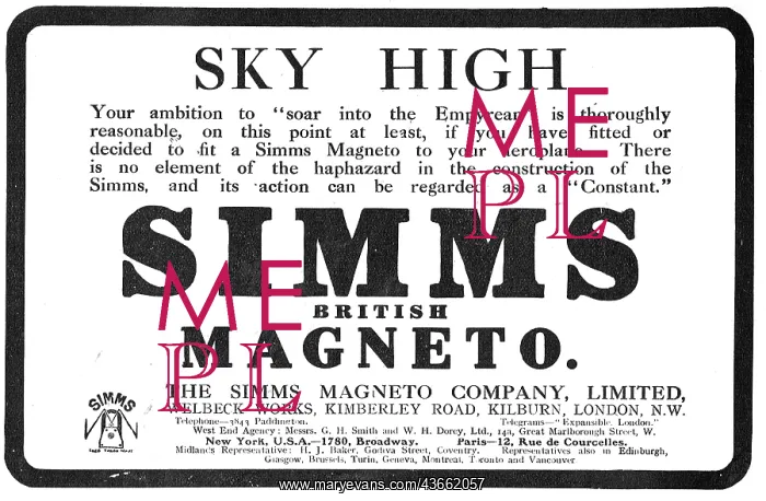 : Soar Into The Empyrean With Simms Aeroplane Magnetos : Soar Into The Empyrean With Simms Aeroplane Magnetos