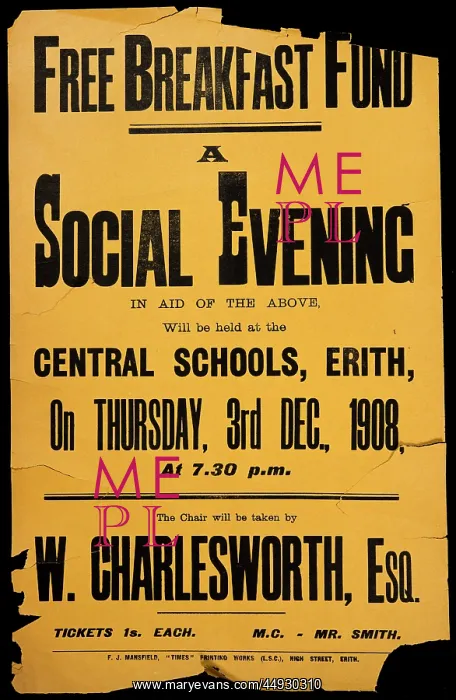 : A Social Evening in aid of the Free Breakfast Fund : A Social Evening in aid of the Free Breakfast Fund
