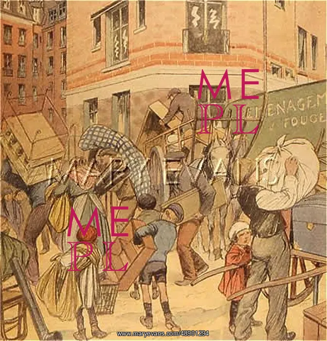 : SOCIAL / MOVING HOUSE 1923 : SOCIAL / MOVING HOUSE 1923