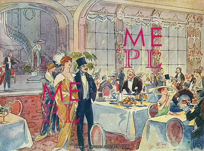 : SOCIAL / PARIS DINERS 1913 : SOCIAL / PARIS DINERS 1913