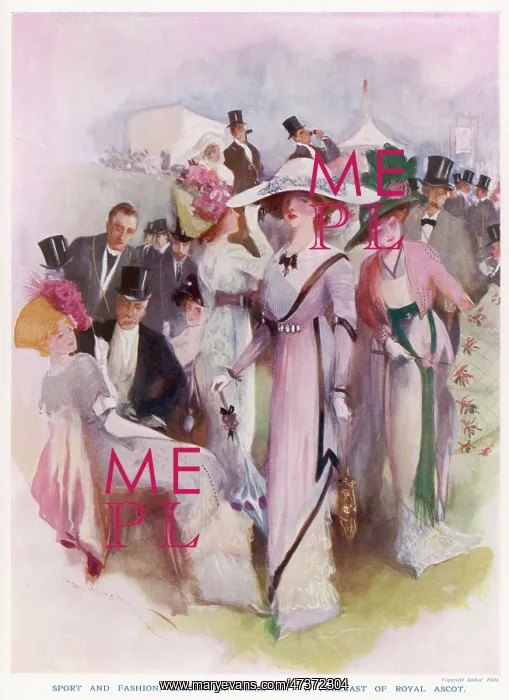 : Social Scene Ascot - 1911 : Social Scene Ascot - 1911