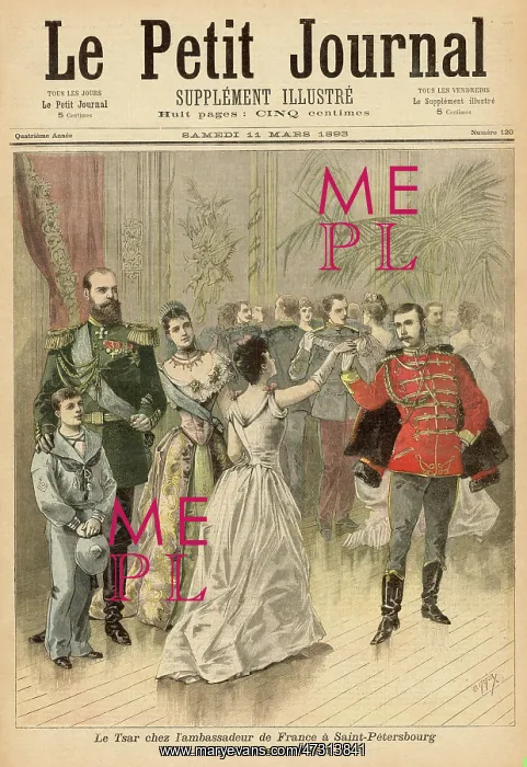 : SOCIAL / TSAR AT BALL 1893 : SOCIAL / TSAR AT BALL 1893