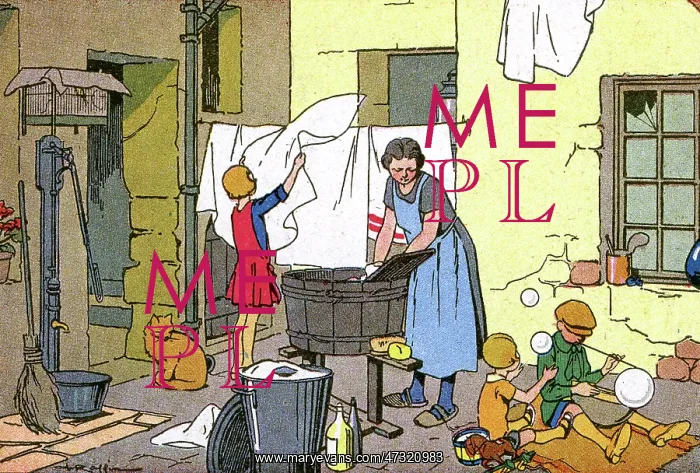 : SOCIAL / WASHING DAY 1920 : SOCIAL / WASHING DAY 1920