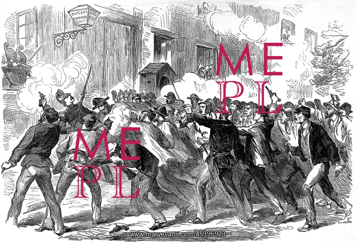 : Socialists attacking the Fire-Station, Belleville 1870 : Socialists attacking the Fire-Station, Belleville 1870