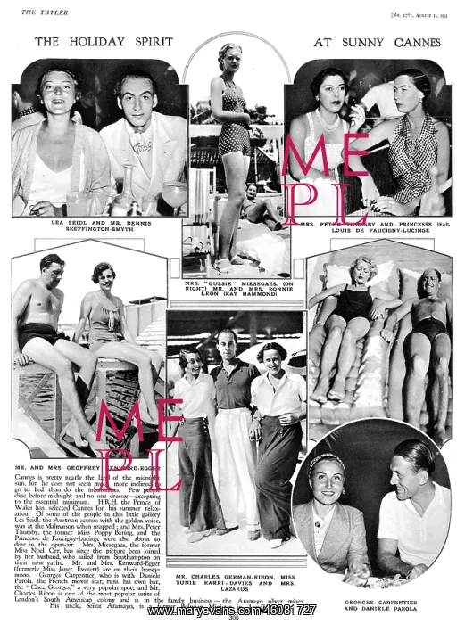 : Society at Cannes, 1935 : Society at Cannes, 1935