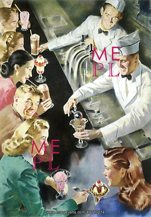 : Soda Fountain Scene : Soda Fountain Scene