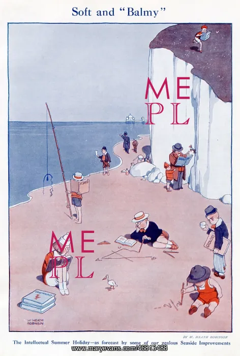 : Soft and Balmy by William Heath Robinson : Soft and Balmy by William Heath Robinson