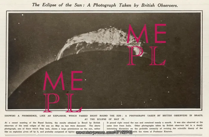 : Solar Eclipse 1919 : Solar Eclipse 1919